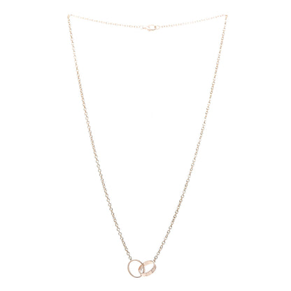 Cartier 18K Pink Gold Interlocking LOVE Necklace 3 of 6