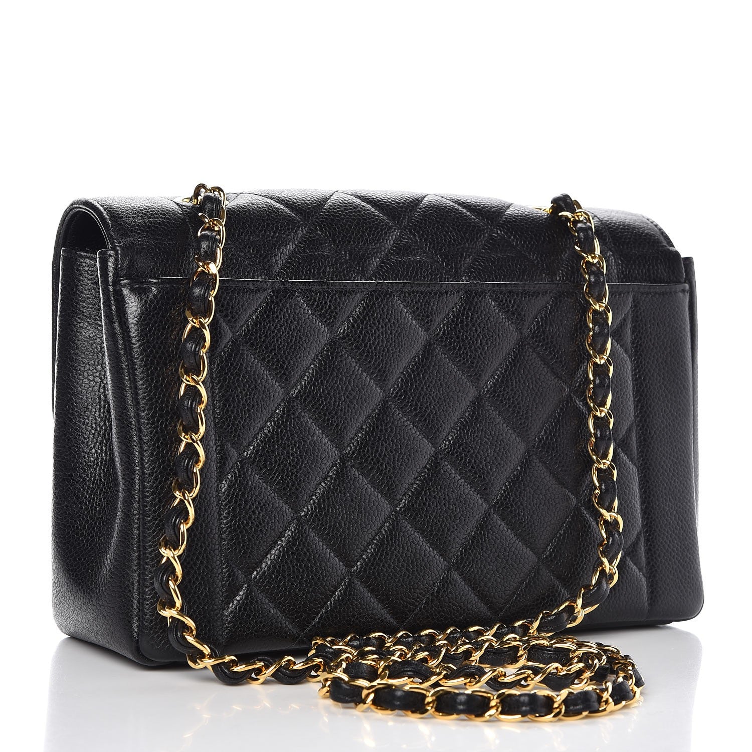 Chanel Caviar Quilted Medium Single Flap Black 3 of 12