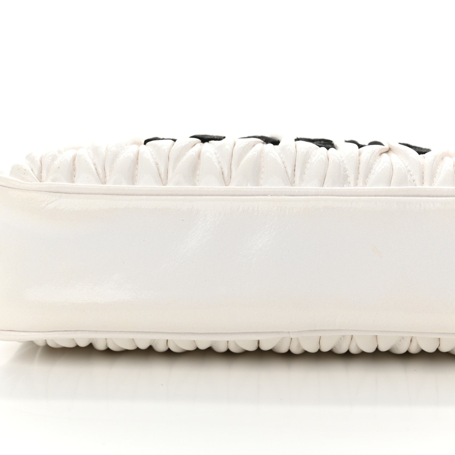 Miu Miu Nappa Matelasse Lux League Crossbody Bag White Black 11 of 11