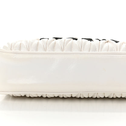 Miu Miu Nappa Matelasse Lux League Crossbody Bag White Black 11 of 11