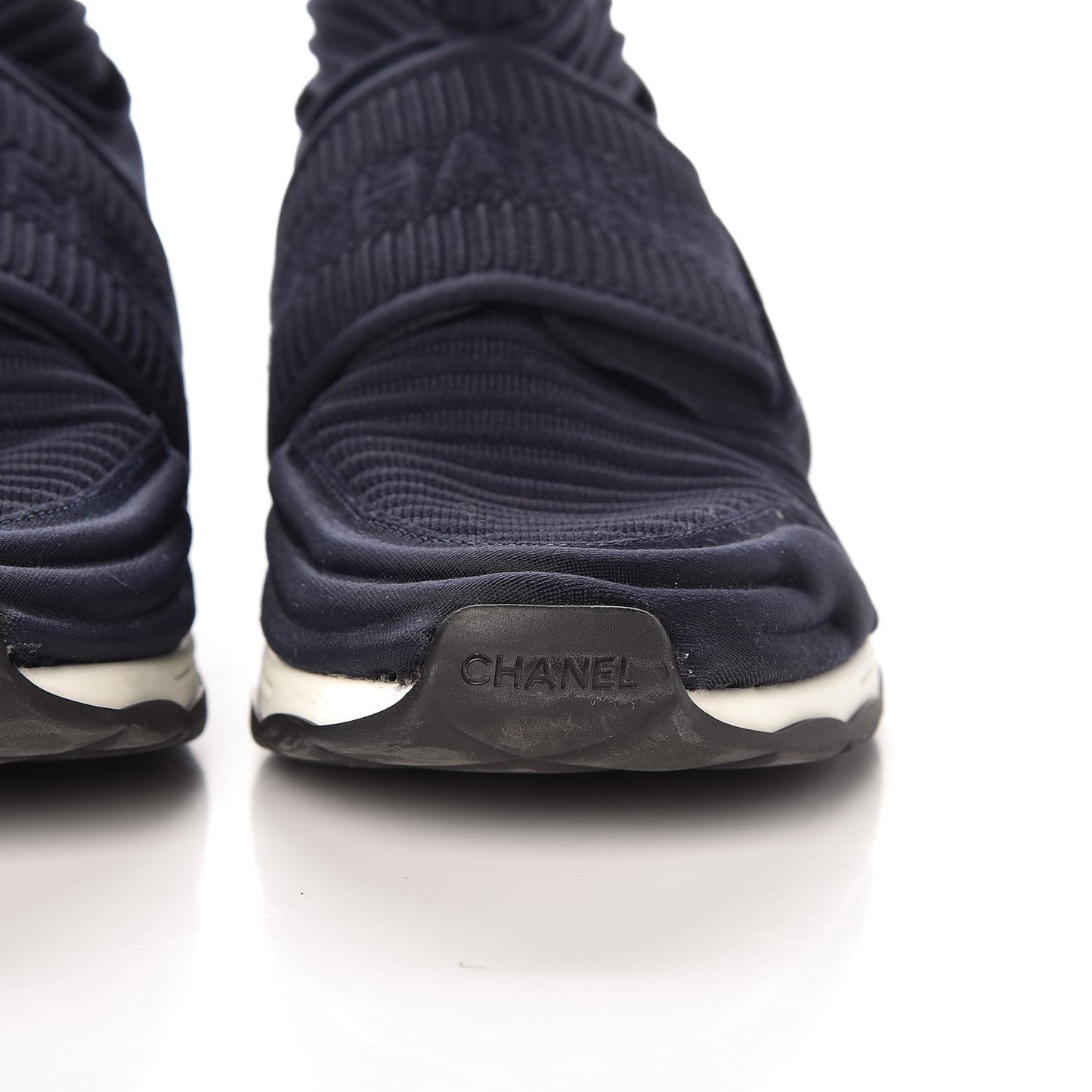 Stretch Fabric CC Sneakers 36.5 Blue