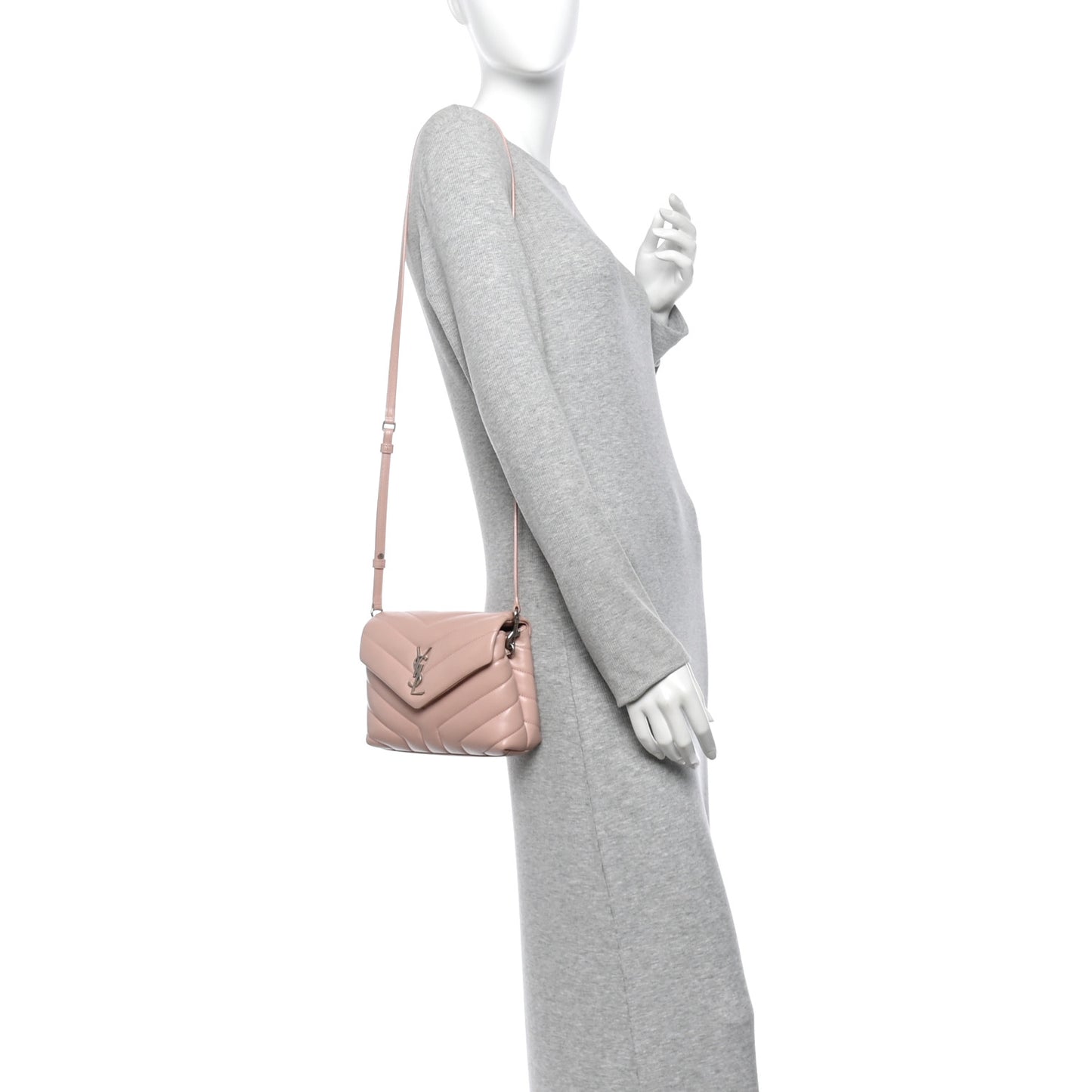 Calfskin Y Quilted Monogram Toy Loulou Crossbody Bag Tender Pink