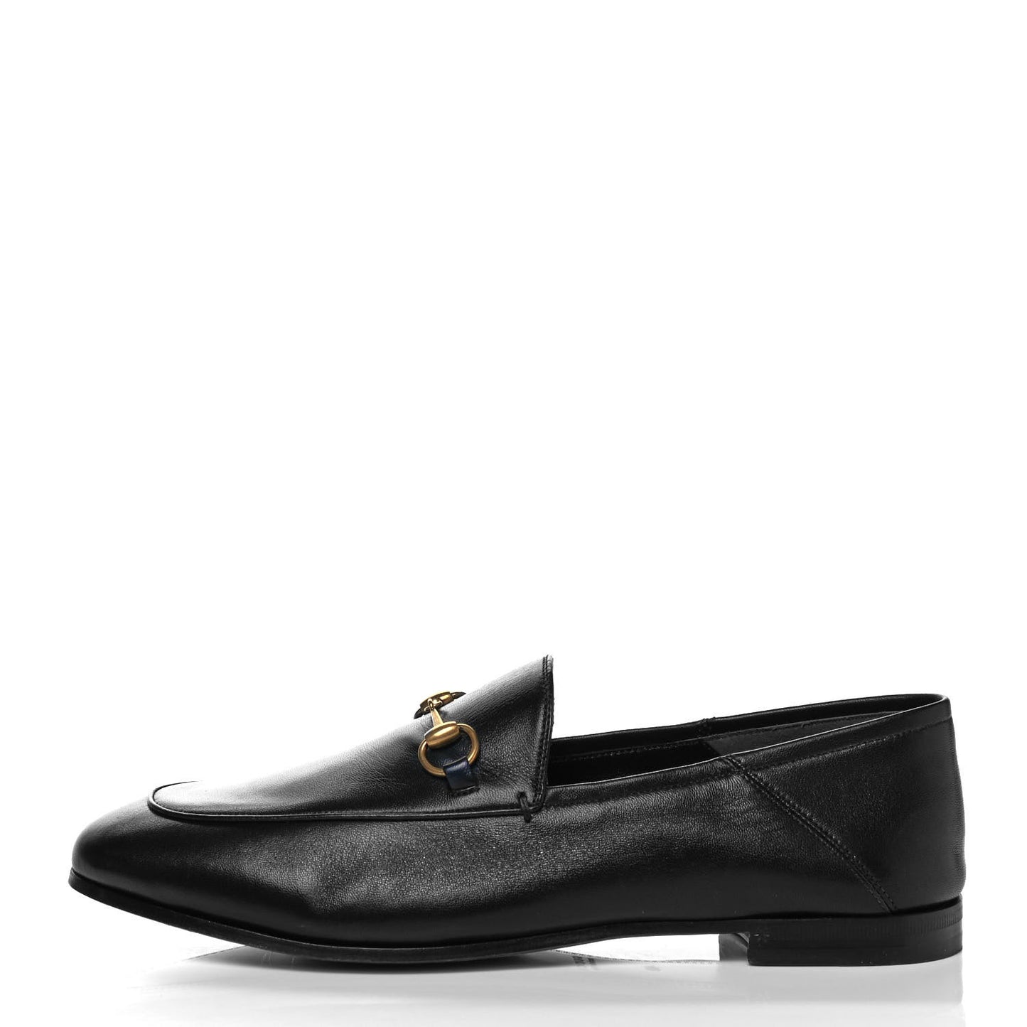 Lambskin Womens Brixton Horsebit Loafers 40 Black