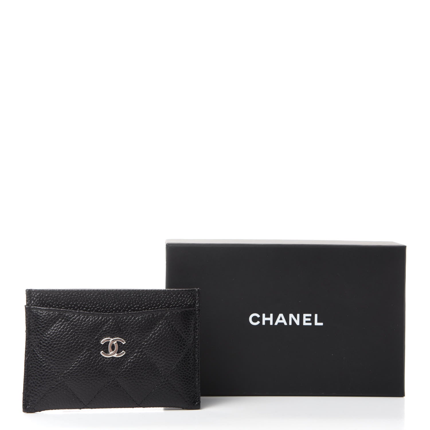 Chanel Caviar Quilted Card Holder Black 9 of 9