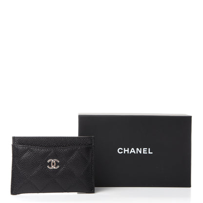 Chanel Caviar Quilted Card Holder Black 9 of 9