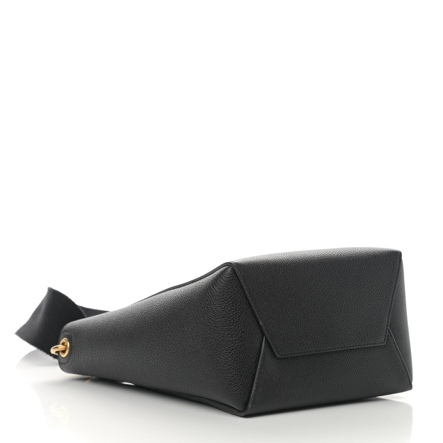 Celine Soft Grained Calfskin Small Sangle Bucket Bag Black 4 of 11