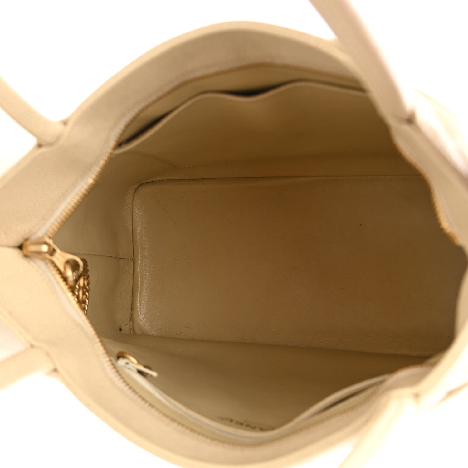 Chanel Caviar Quilted Medallion Tote Beige 5 of 13