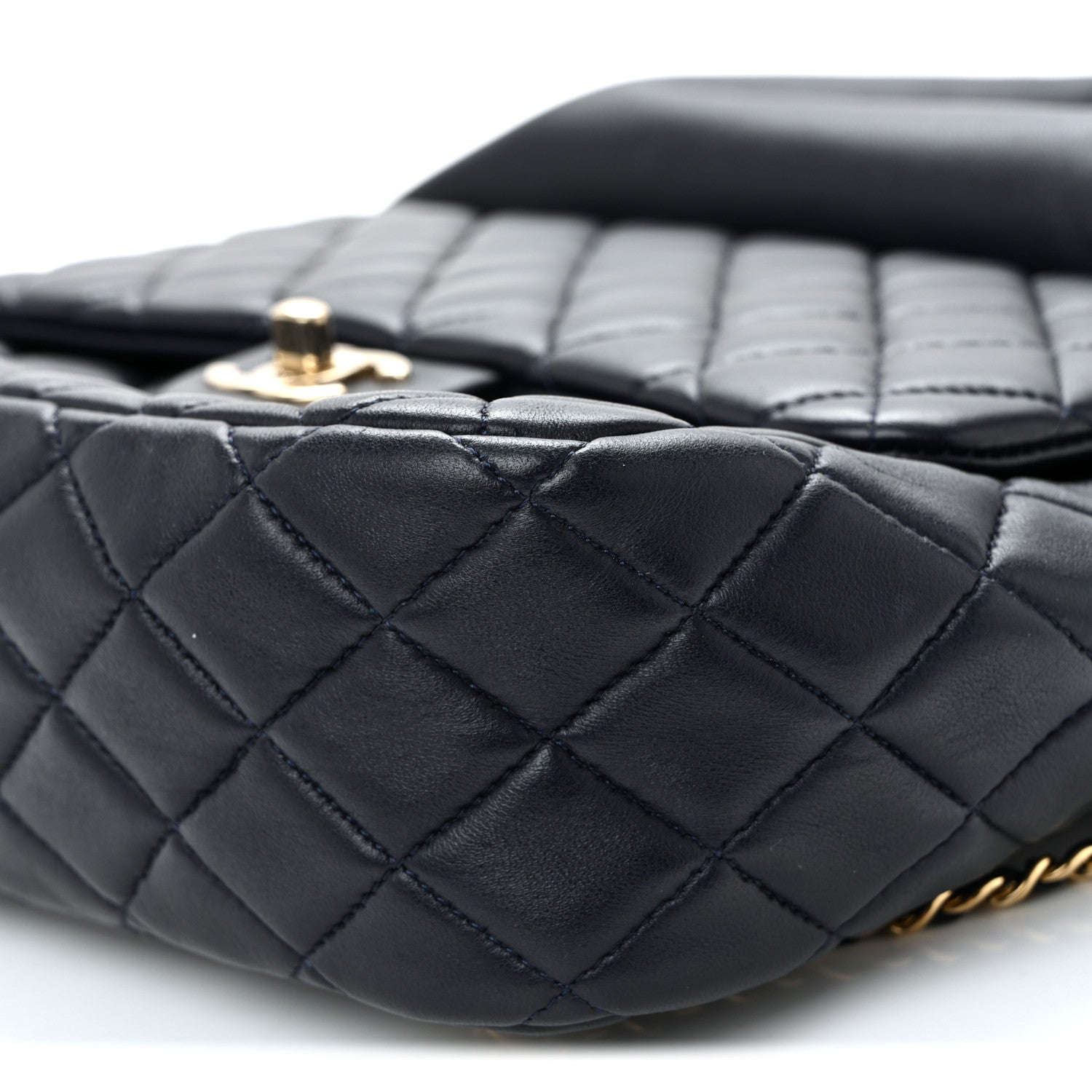 Chanel Lambskin Quilted Large In Seoul Backpack Navy 18 of 19