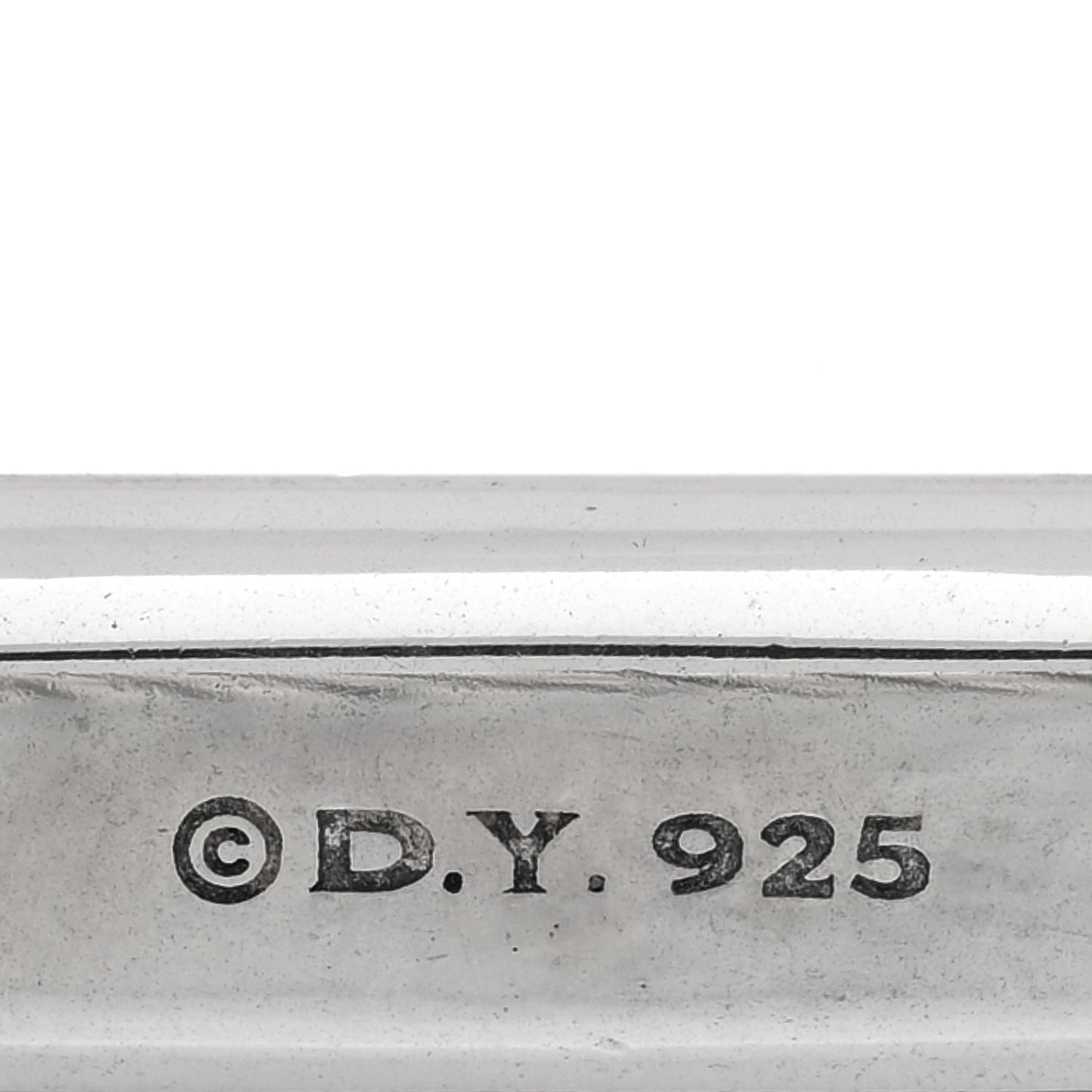 Sterling Silver Diamond Lexington Barrel Ring 49 5