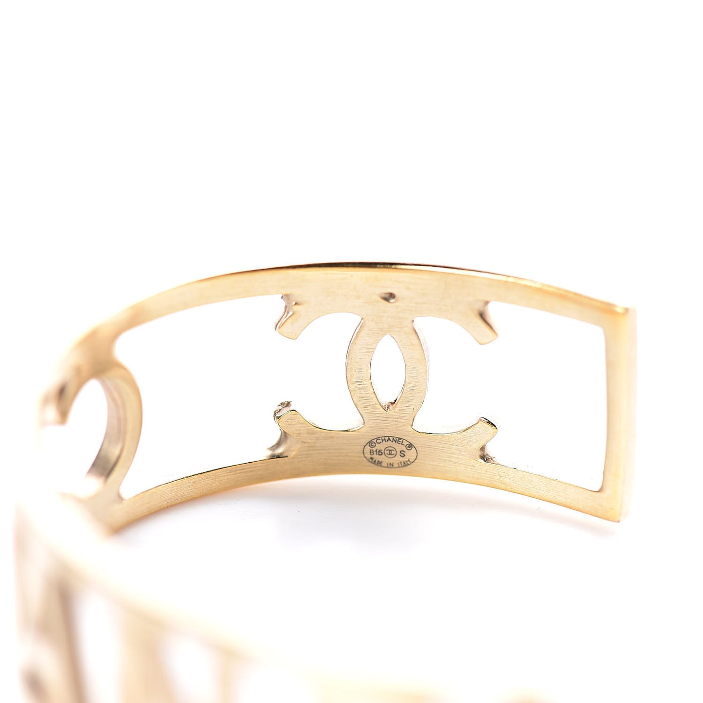 Metal Logo Cuff Gold
