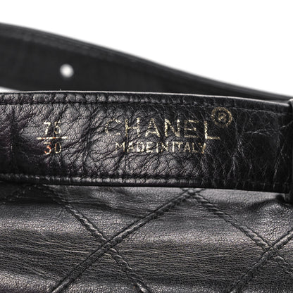 Chanel Calfskin Quilted Flap Waist Belt Bag 75 30 Black 10 of 11