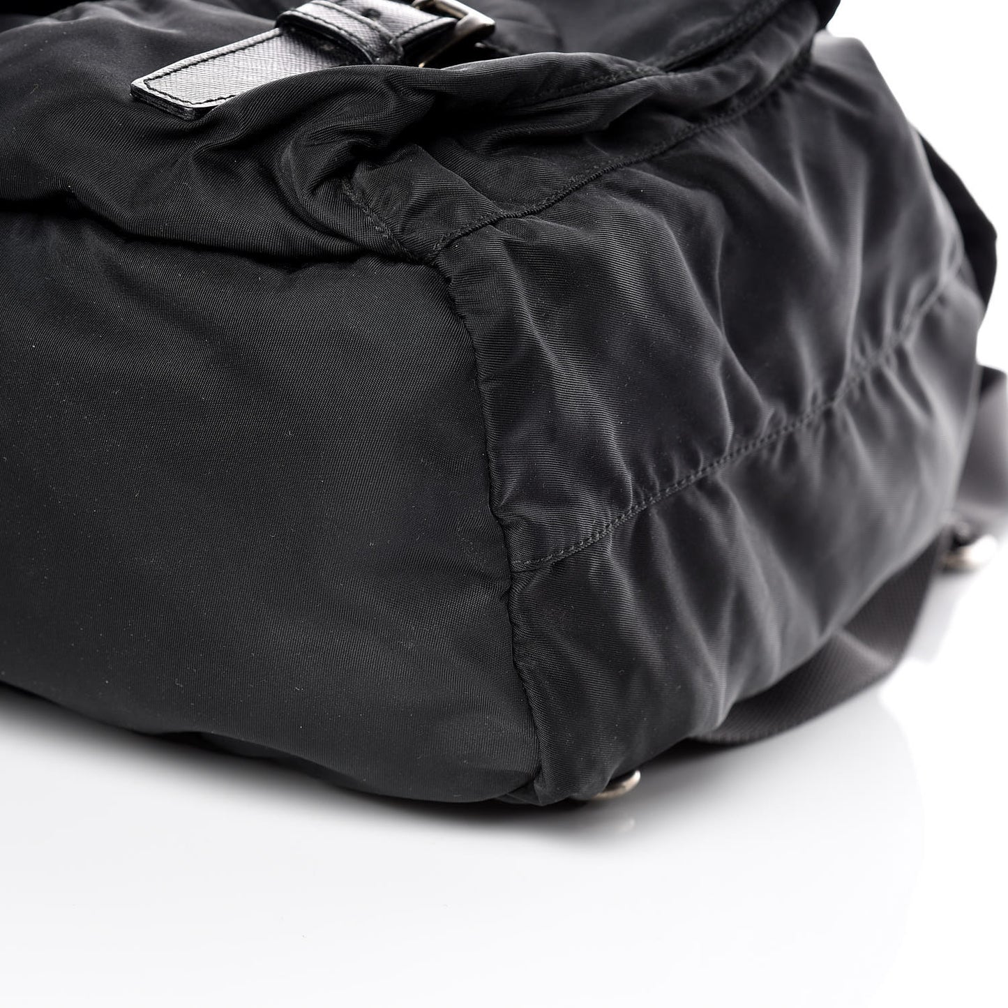 Tessuto Nylon Saffiano Medium Backpack Black