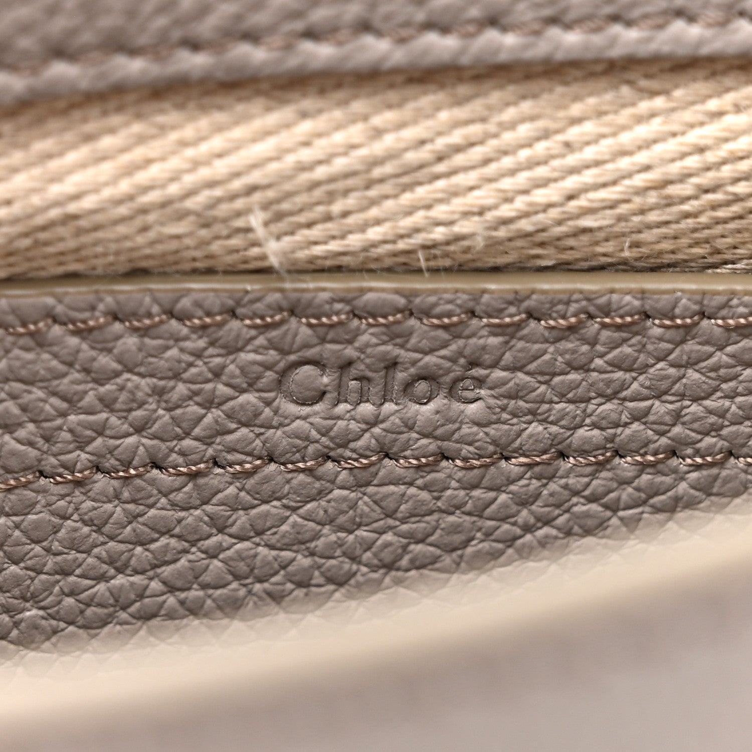 Chloe Calfskin Mini Marcie Round Crossbody Bag Cashmere Grey 6 of 12