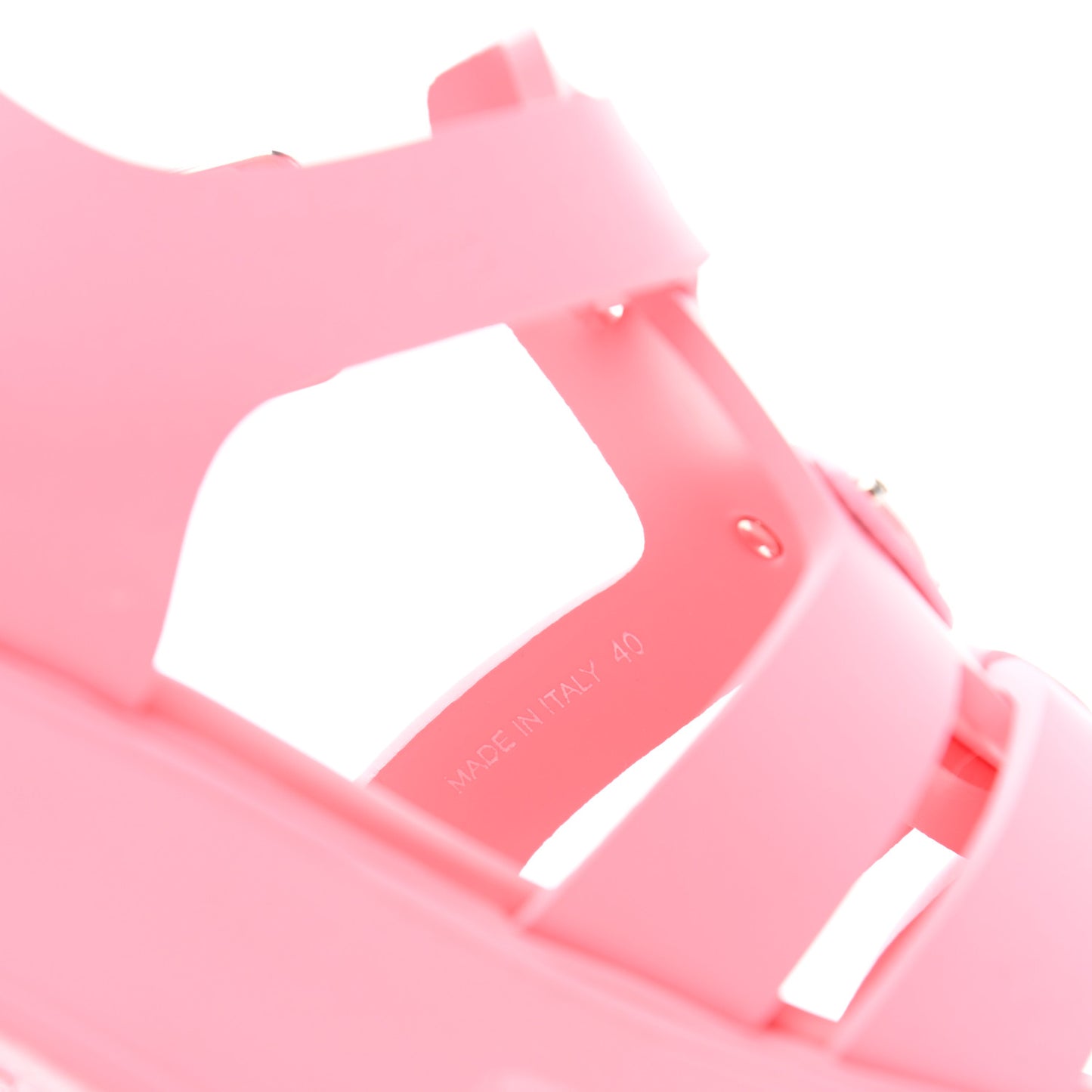 Foam Rubber Metal Triangle Logo Monolith 55mm Cage Sandals 40 Begonia
