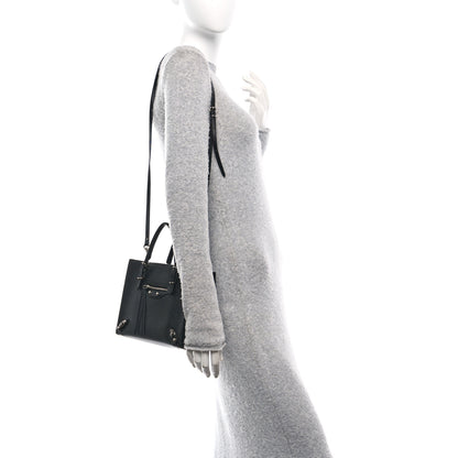 Balenciaga Grained Calfskin Papier Mini A4 Zip Around Tote Black 2 of 11