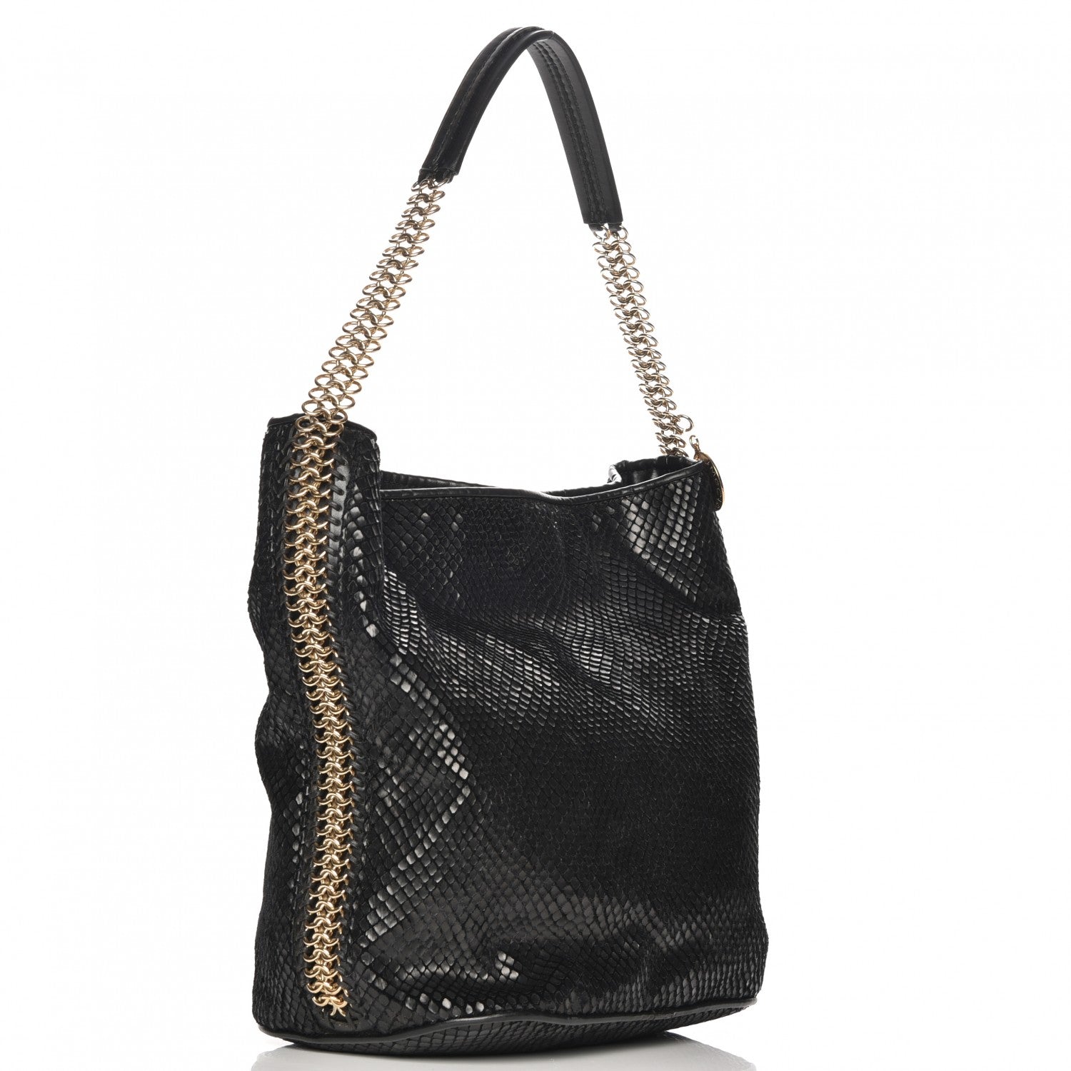 Stella McCartney Faux Python Bailey Boo Hobo Black 3 of 11