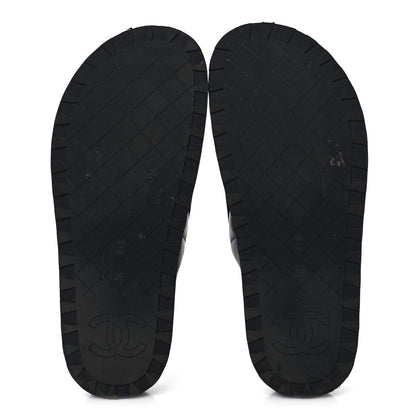 Chanel Lambskin Quilted CC Turnlock Mules 39 Black 6 of 10