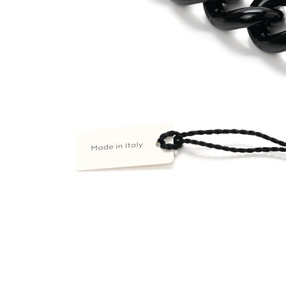Gucci Varnished Metal GG Marmont Chain Belt Black 5 of 5