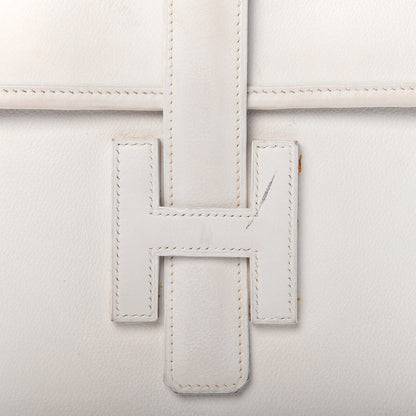 Hermes Evergrain Jige PM Clutch White 7 of 12