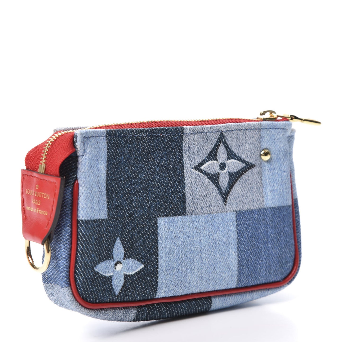 Denim Micro Pochette Accessories Denim Rouge