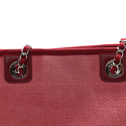 Chanel Canvas Mini Deauville Tote Red 17 of 17