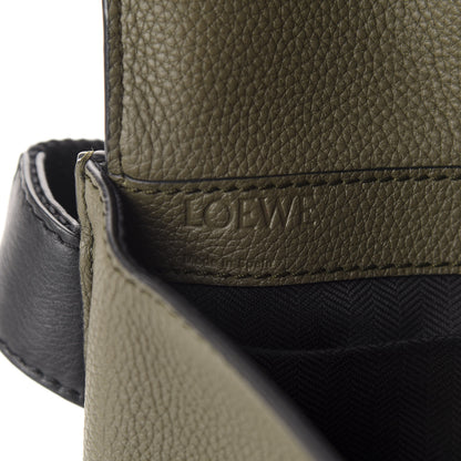Loewe Grained Calfskin Military Bumbag Khaki Green Black 8 of 9