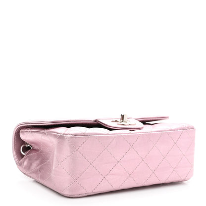 Chanel Metallic Calfskin Quilted Mini Rectangular Flap Pink 4 of 10