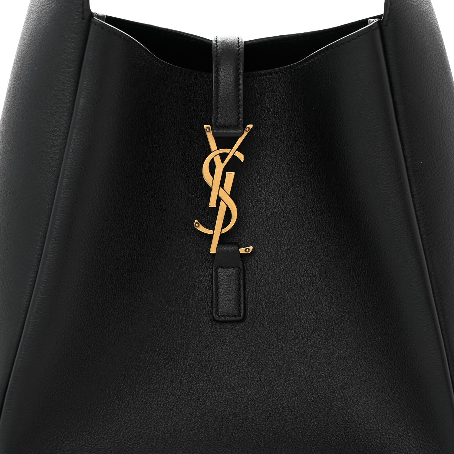 Saint Laurent Smooth Calfskin Small Le 5 A 7 Soft Hobo Black 8 of 11