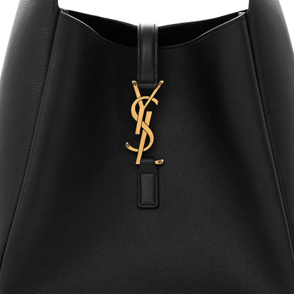 Saint Laurent Smooth Calfskin Small Le 5 A 7 Soft Hobo Black 8 of 11