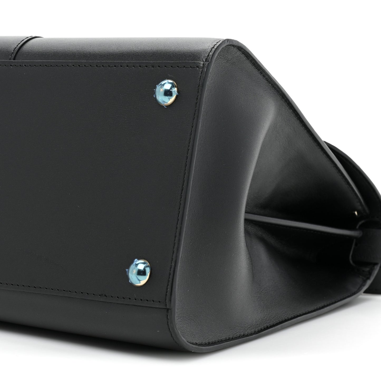 Box Calfskin MM Brillant Satchel Black
