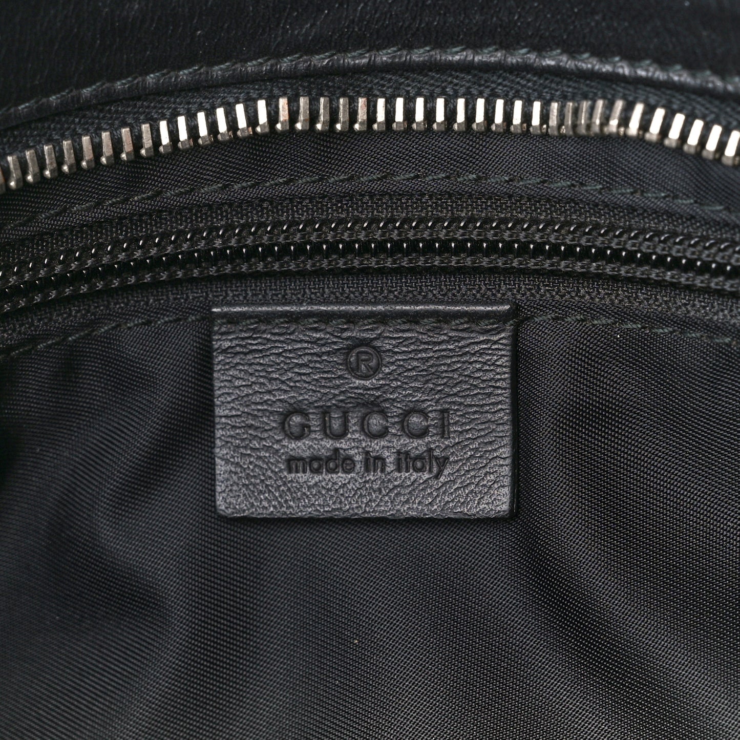 Guccissima Flat Messenger Bag Black