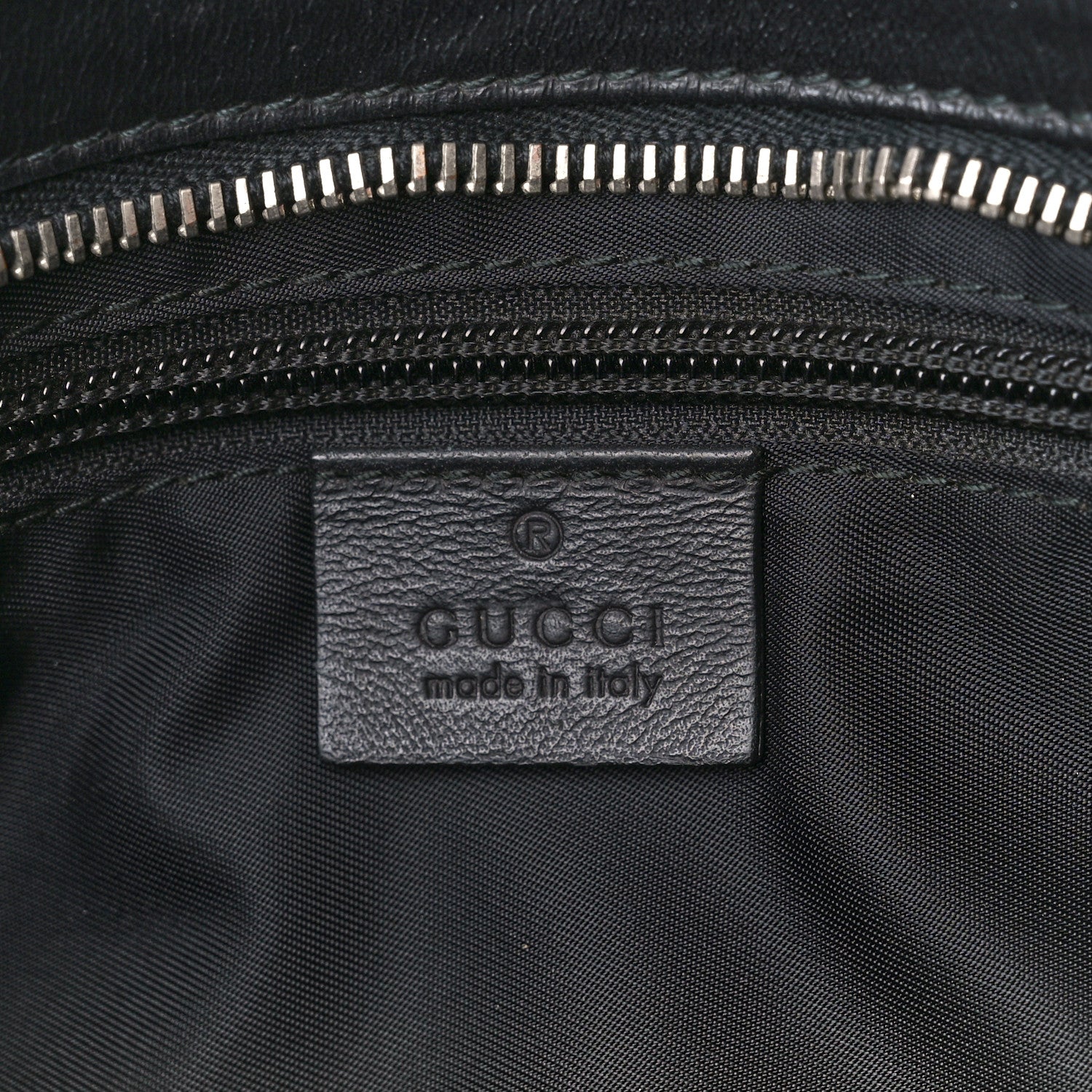 Gucci Guccissima Flat Messenger Bag Black 7 of 13