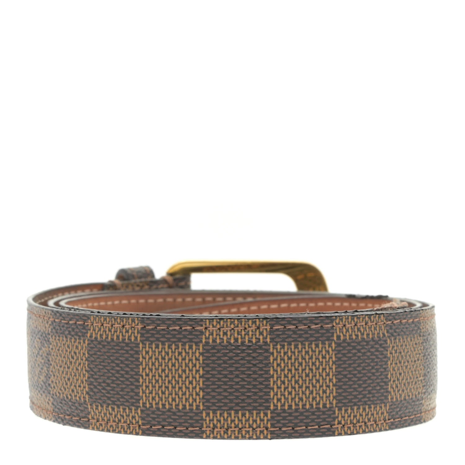 Louis Vuitton Damier Ebene 30mm Ellipse Belt 90 36 2 of 9