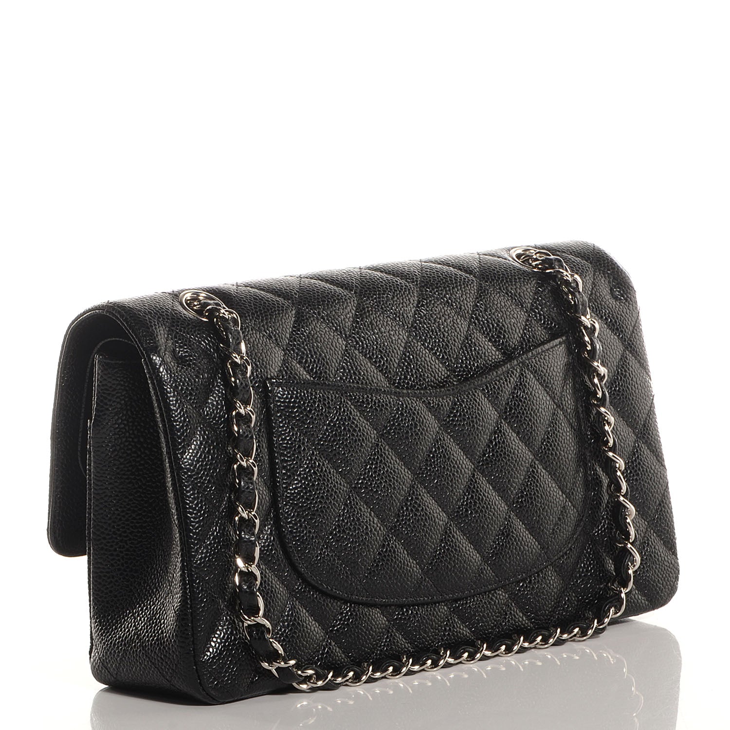 Chanel Caviar Quilted Medium Double Flap Black 3 of 8
