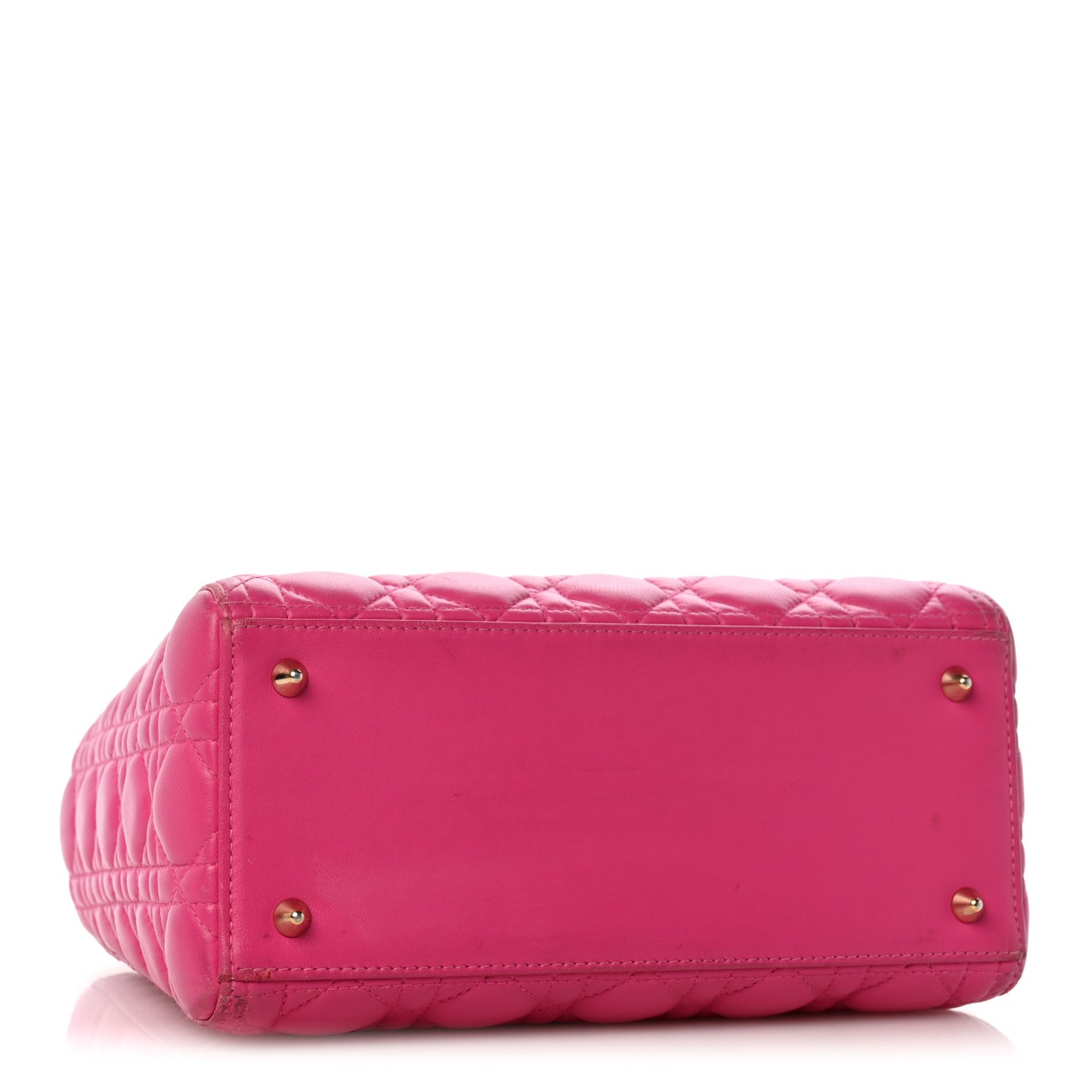 Lambskin Cannage Medium Lady Dior Pink