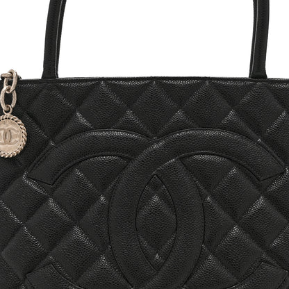 Chanel Caviar Quilted Medallion Tote Black 8 of 11