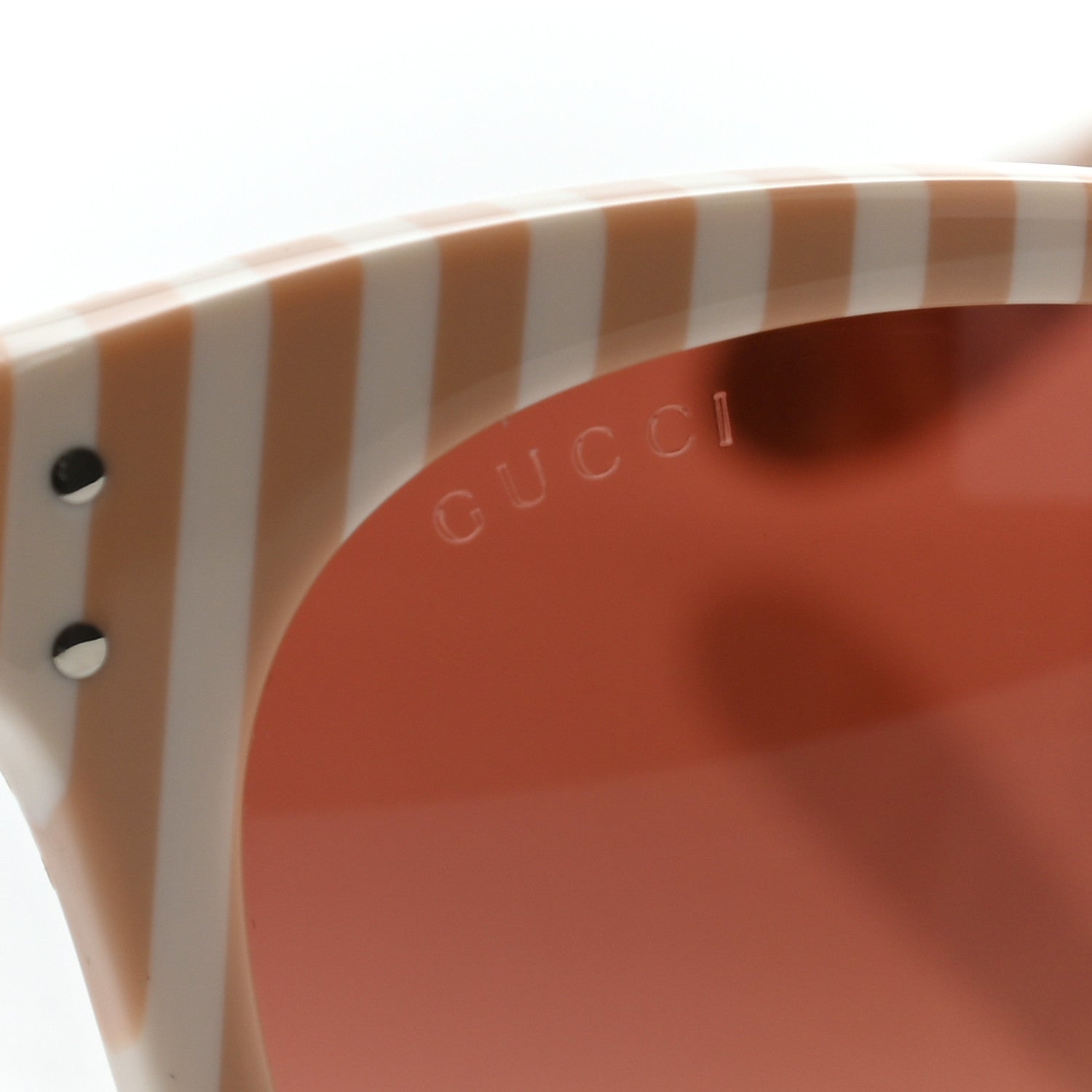 Gucci Cat Eye GG0569S Sunglasses White Pink 8 of 9