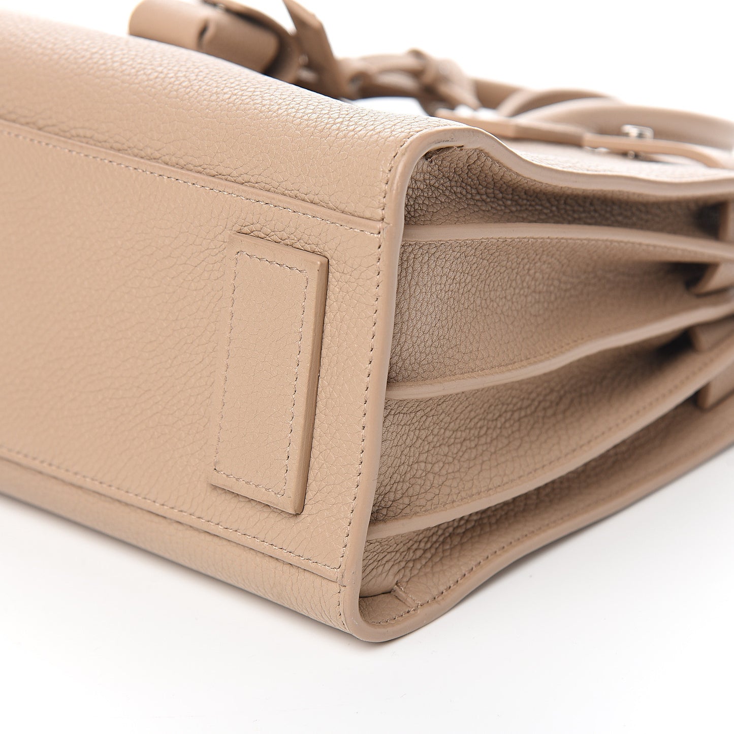 Grained Calfskin Baby Sac De Jour Souple Dark Beige