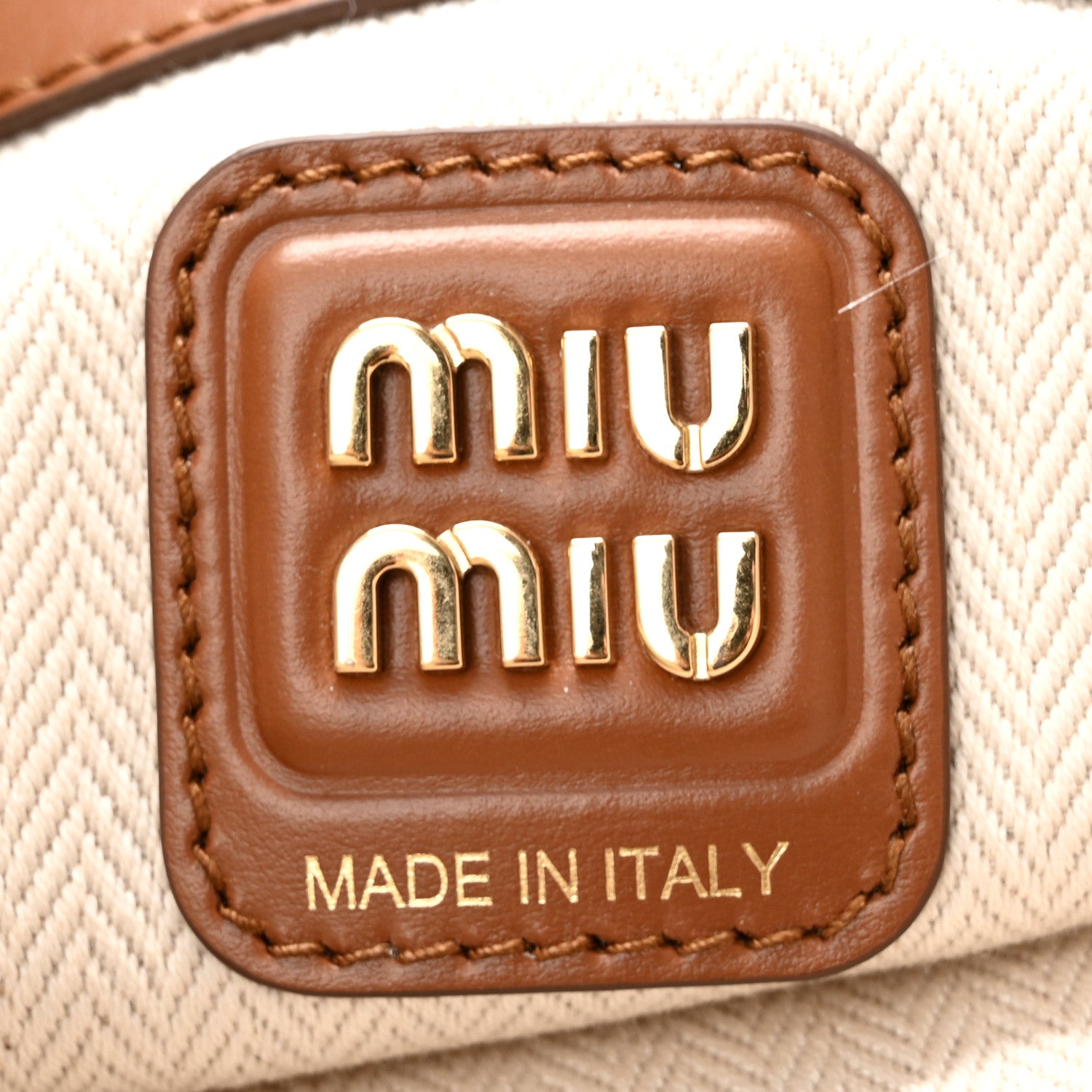 Miu Miu Nappa Patchwork Ivy Bag Cognac 6 of 9