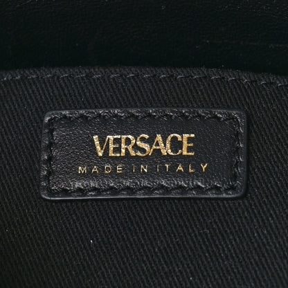 Versace Satin Crystal Embellished La Medusa Mini Hobo Bag Black Multicolor 6 of 8