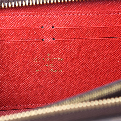 Louis Vuitton Damier Ebene Clemence Wallet Cherry 5 of 7