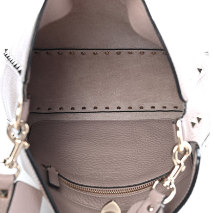 Valentino Garavani Pebbled Calfskin Small Rockstud Flip-Lock Messenger Bag Poudre 6 of 10