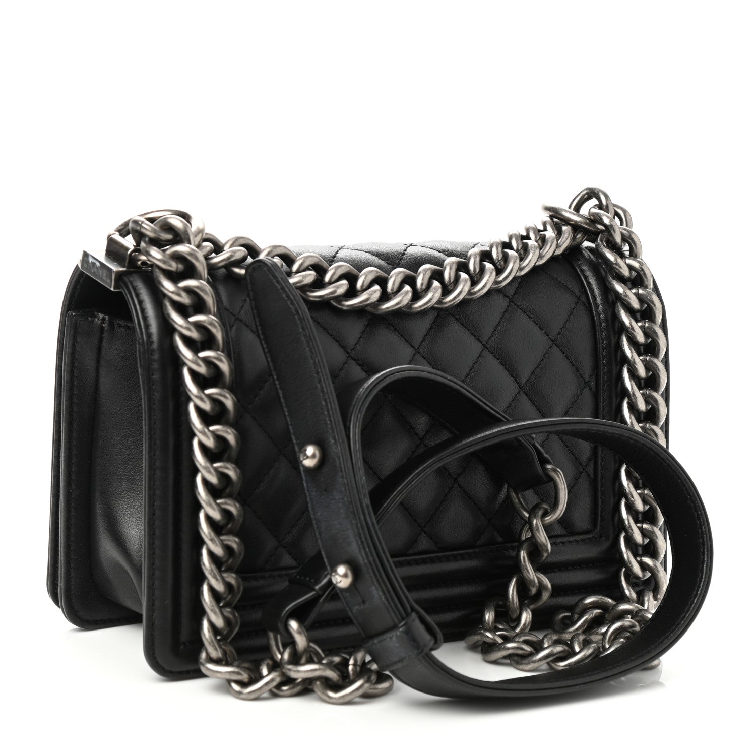 Chanel Calfskin Quilted Small Boy Flap Black 3 of 13