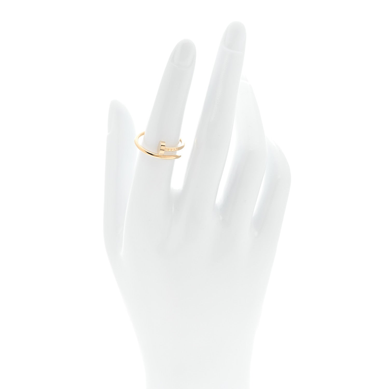 Cartier 18K Yellow Gold Small Juste Un Clou Ring 54 7 2 of 6