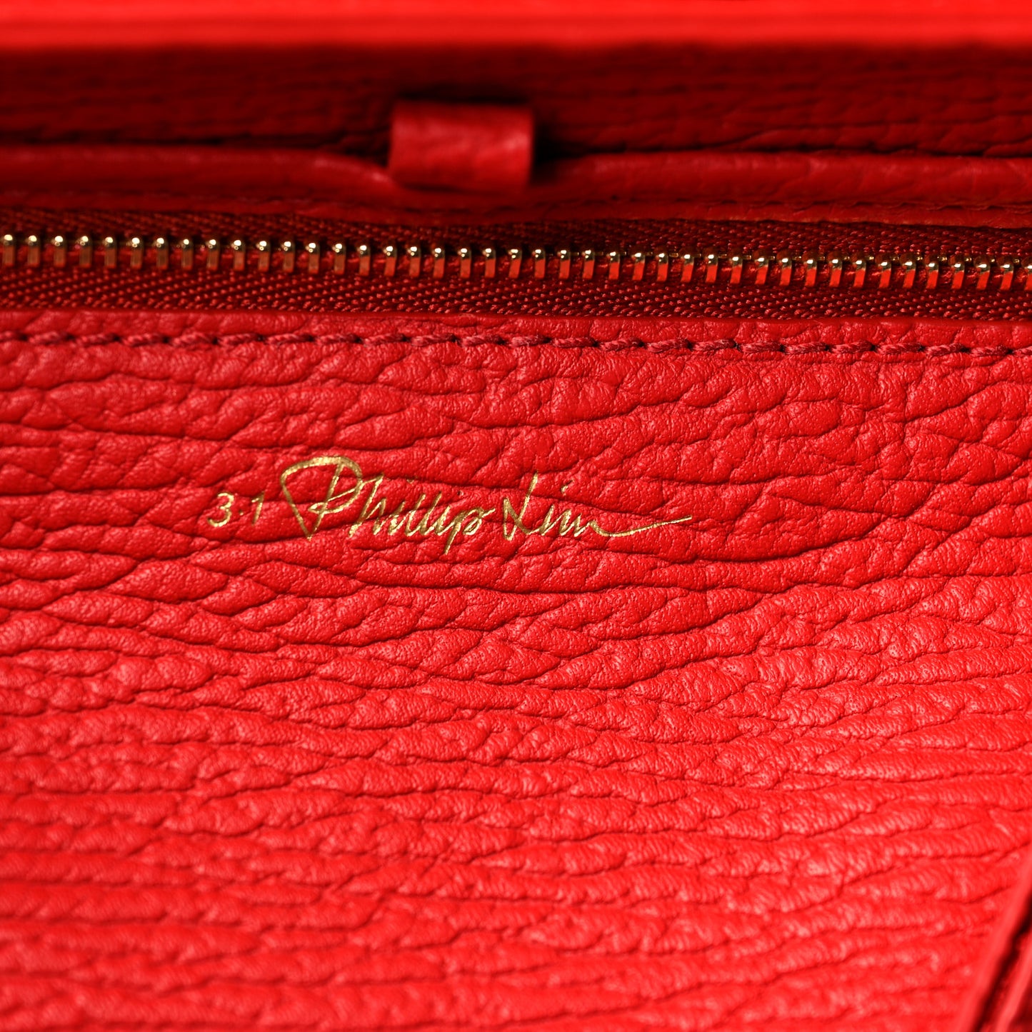 Textured Calfskin Medium Pashli Satchel Red