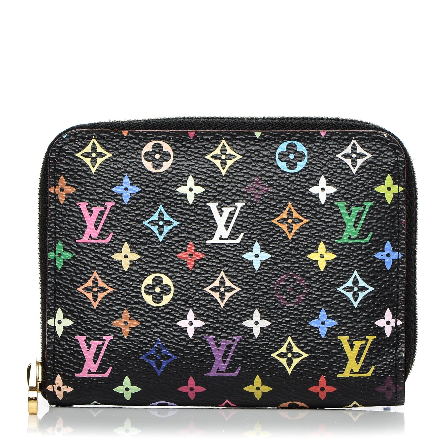 Monogram Multicolor Zippy Coin Purse Black Grenade