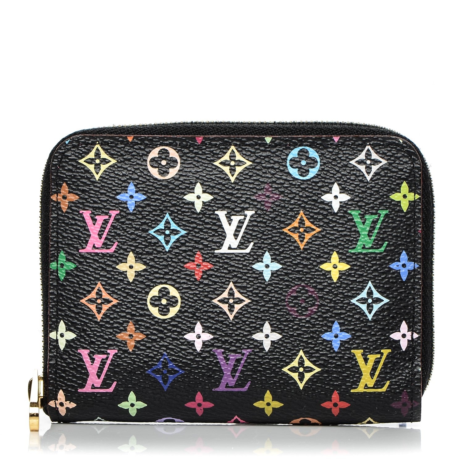 Louis Vuitton Monogram Multicolor Zippy Coin Purse Black Grenade 1 of 6