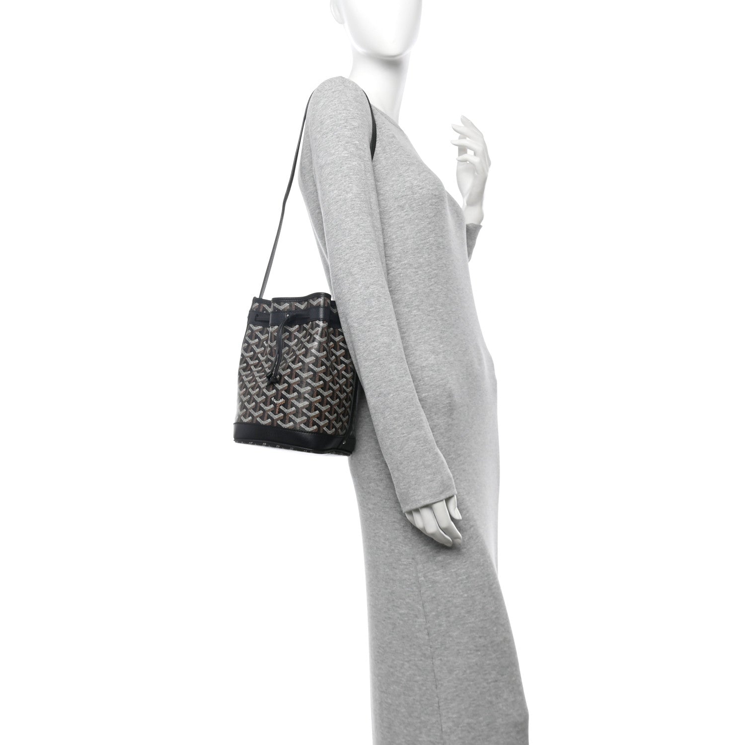 Goyard Goyardine Petit Flot Bucket Bag PM Black 2 of 11