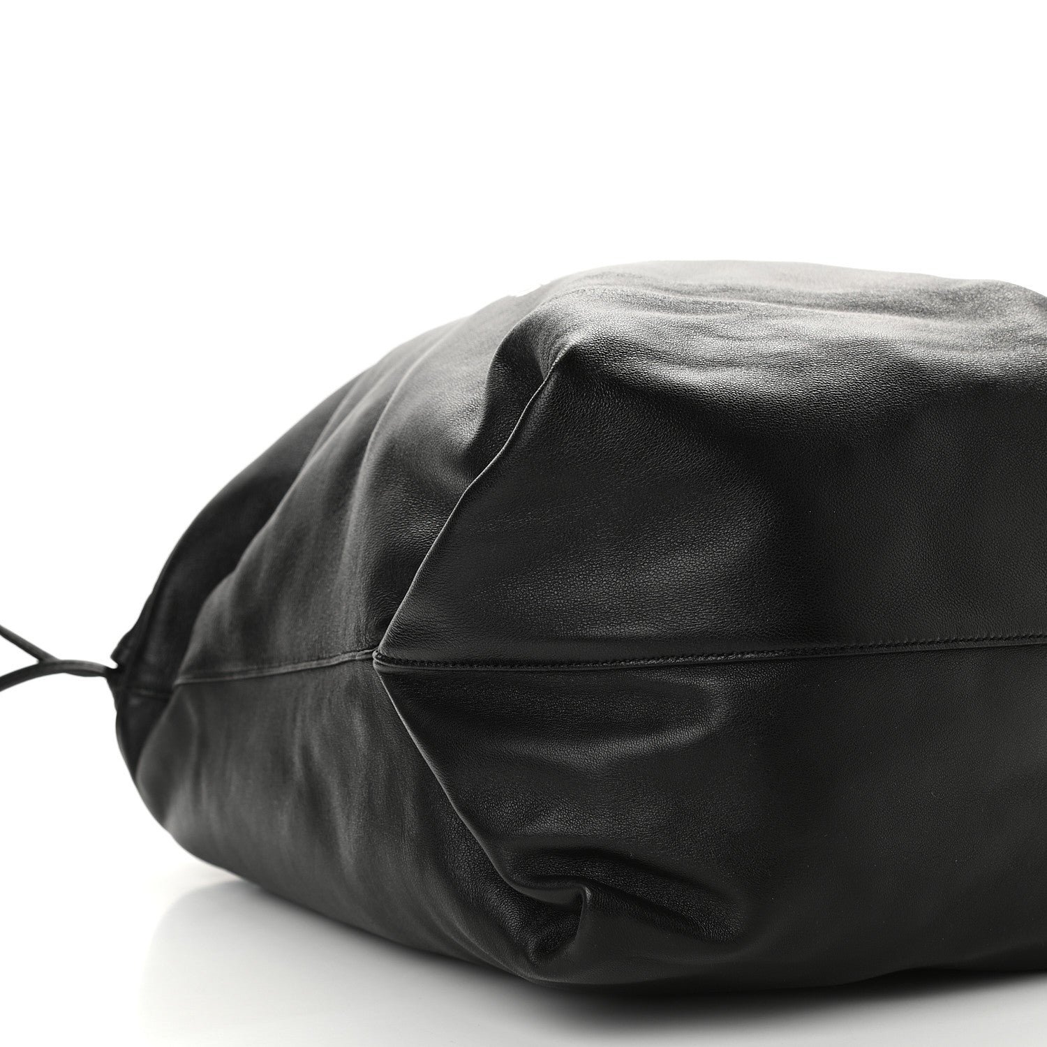 Saint Laurent Lambskin Teddy Bucket Bag Black 7 of 8