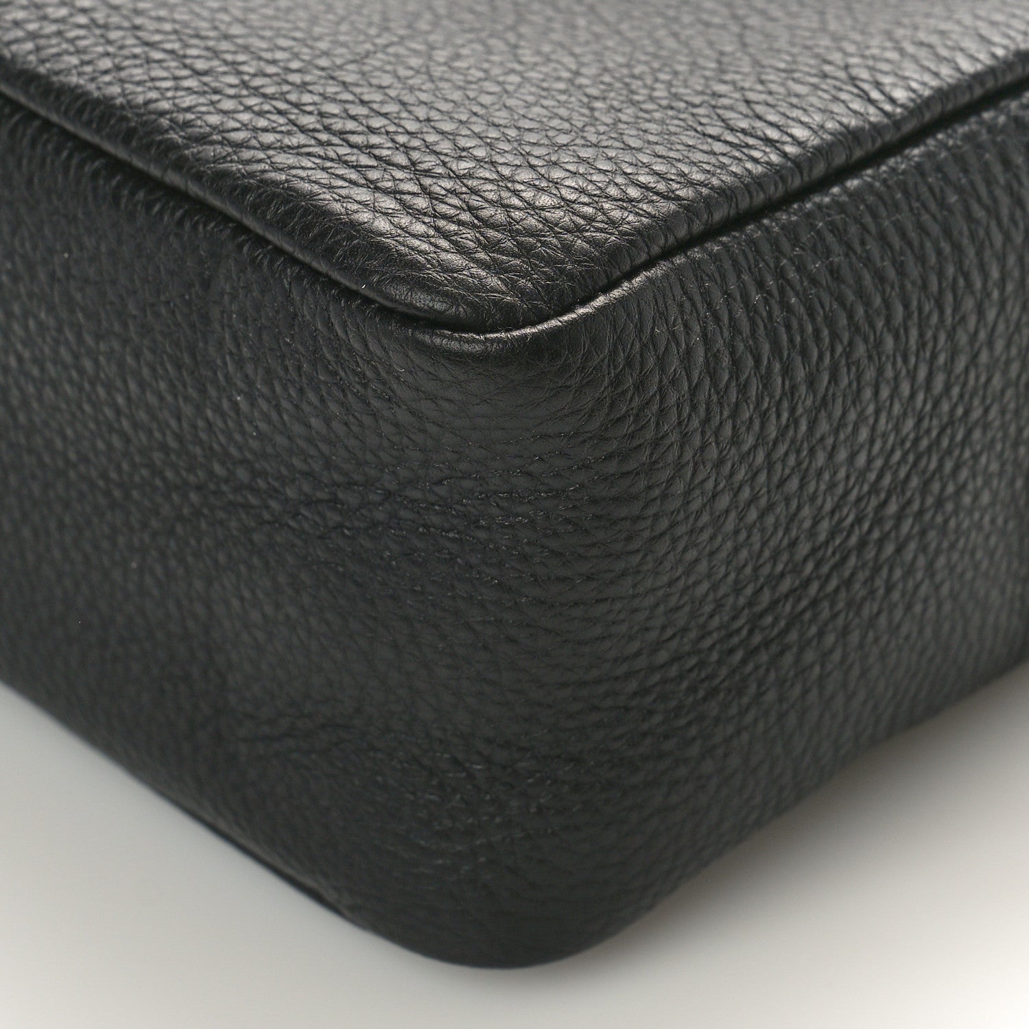 Prada Vitello Daino Soft Medium Double Zip Shoulder Bag Black 9 of 9